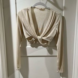 Silky long sleeve top